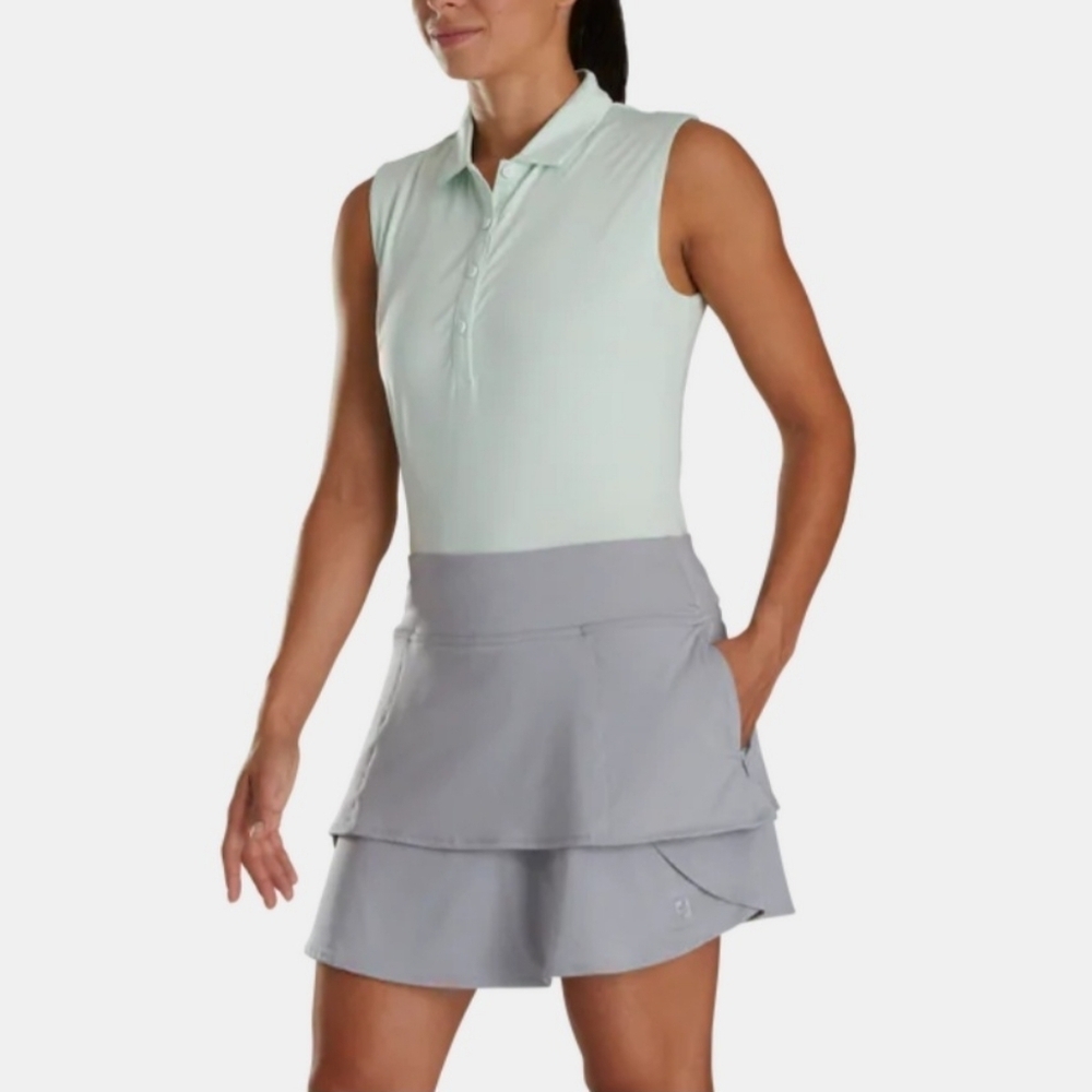 FootJoy Performance Layered Skort Heather Grey Golf 23903 Size Small